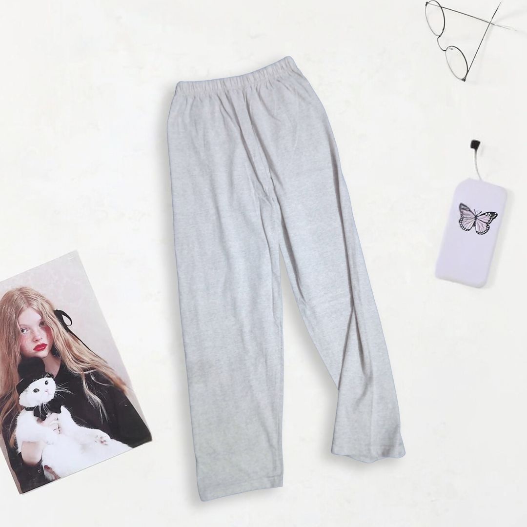 Simple Grey Soft Cotton Pajama For Women
