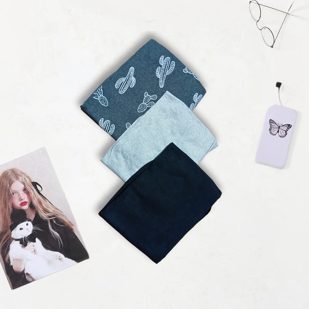 Pack Of Three Soft Cotton Pajama For Woman C.G.B (Set 102)