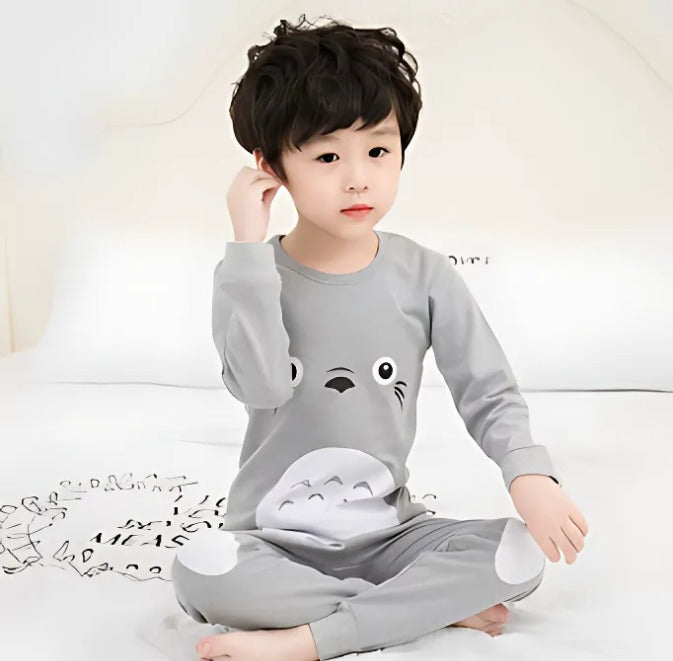 Grey Penguin Printed Kids Wear (Each)