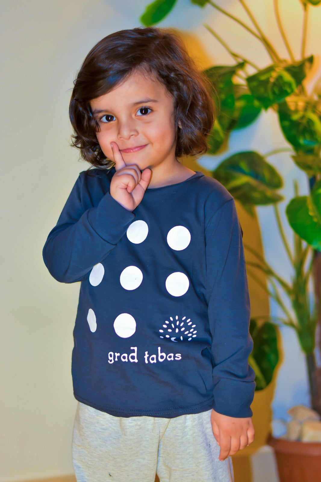 Grey Pattern Printed Kids Wear (Each)