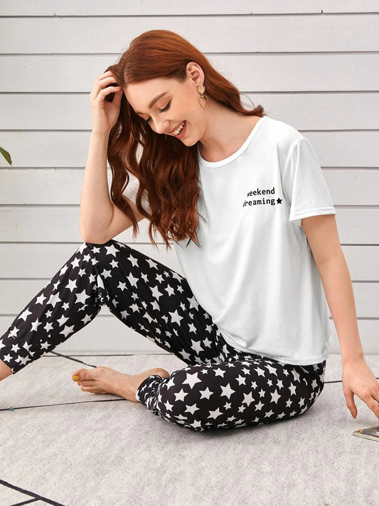 Weekend Dreaming Printed Night Suit
