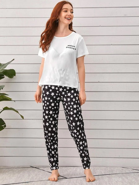 Weekend Dreaming Printed Night Suit