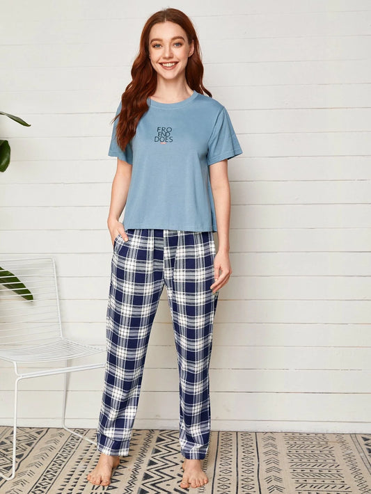 Fro End Does Printed Night Suit