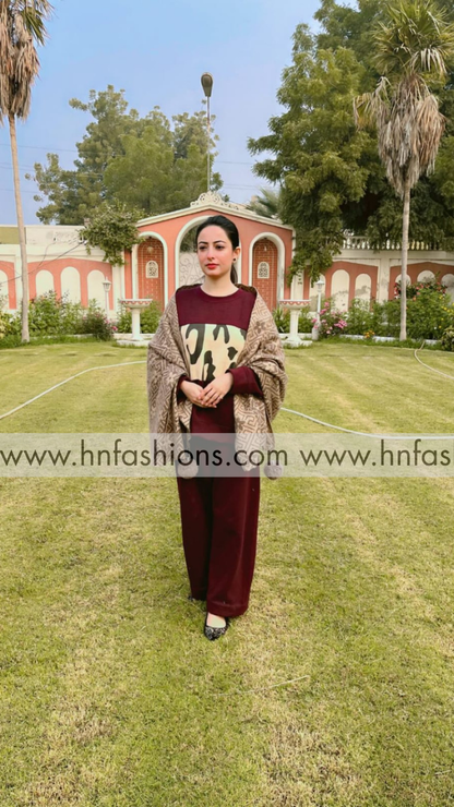 Brown Wild Printed Fleece Co-ord Set