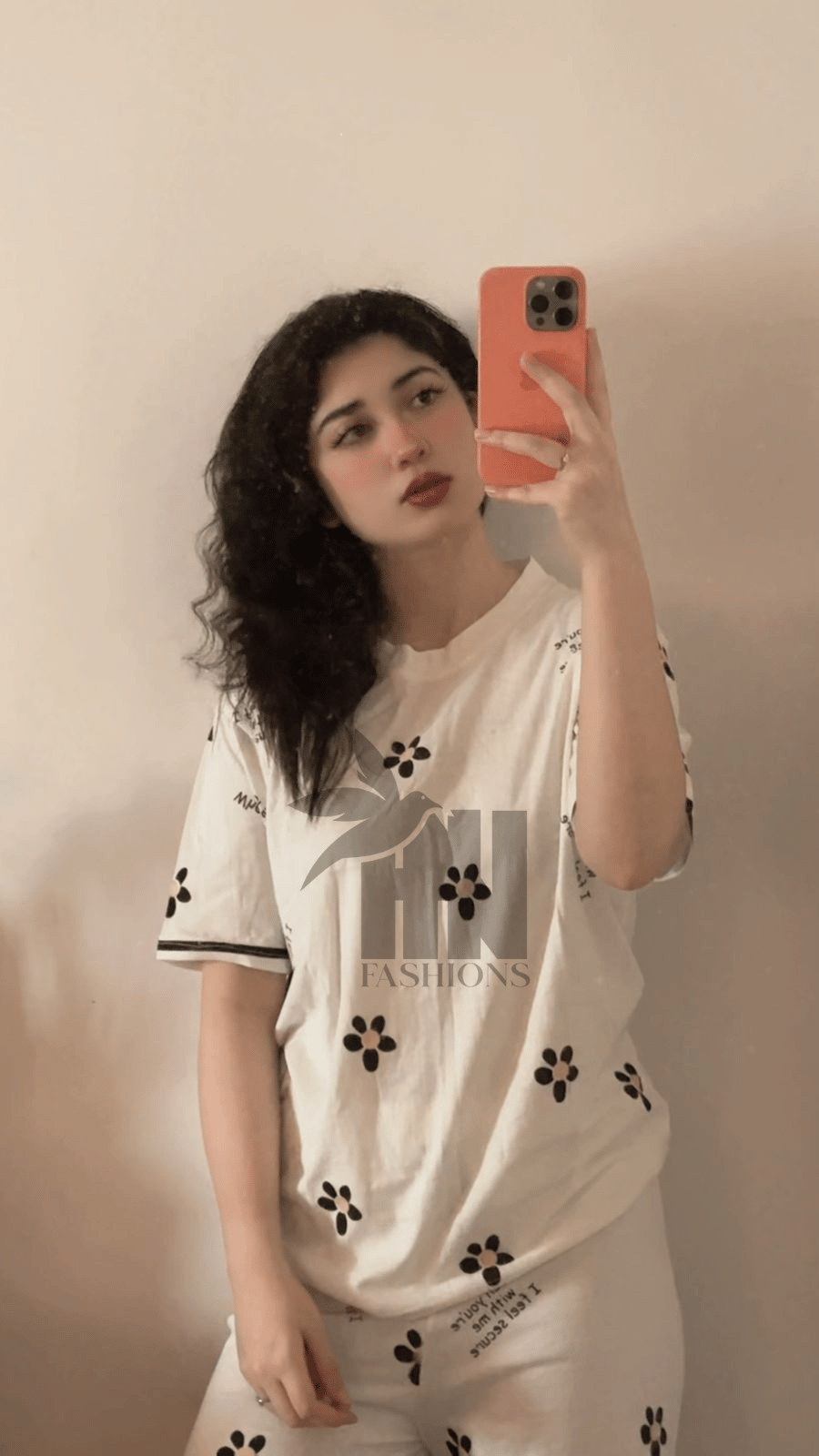 Small Flower Printed Night Suit