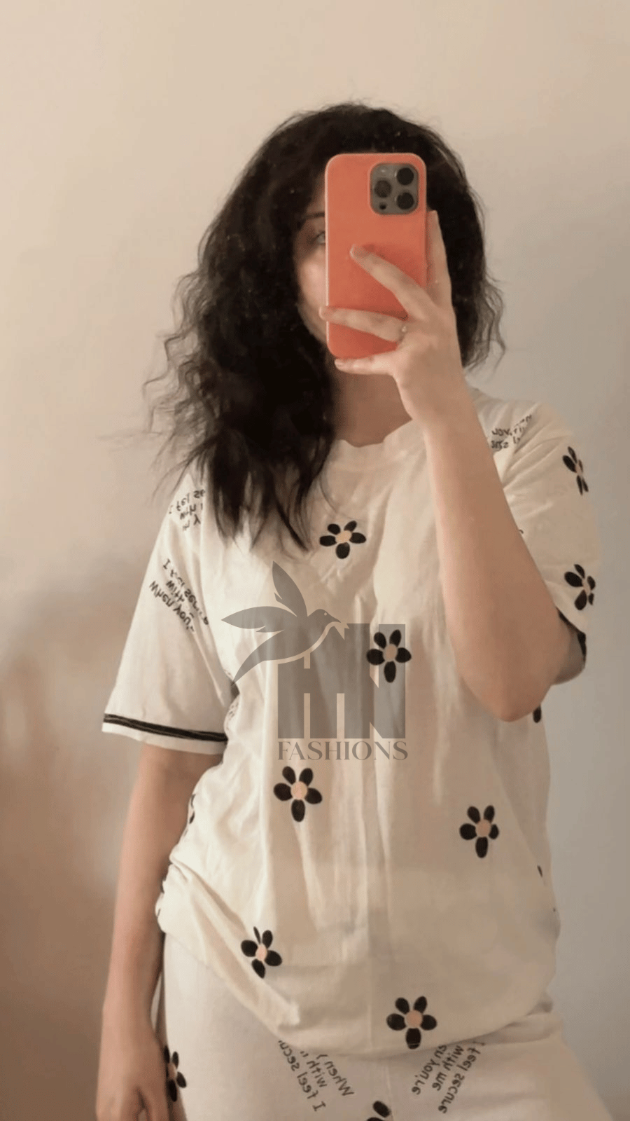 Small Flower Printed Night Suit