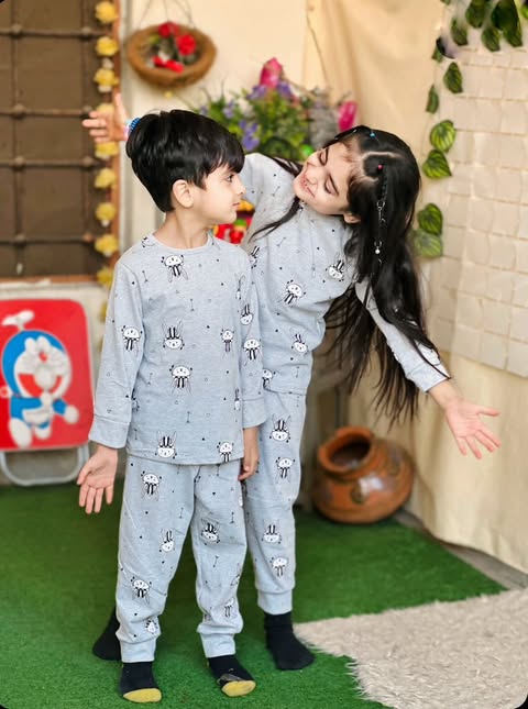 Grey Jellyfish Printed Kids Wear (Each)