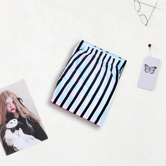 Simple White lining Printed Soft Cotton Pajama For Women