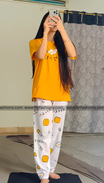 Chinese Printed Night Suit