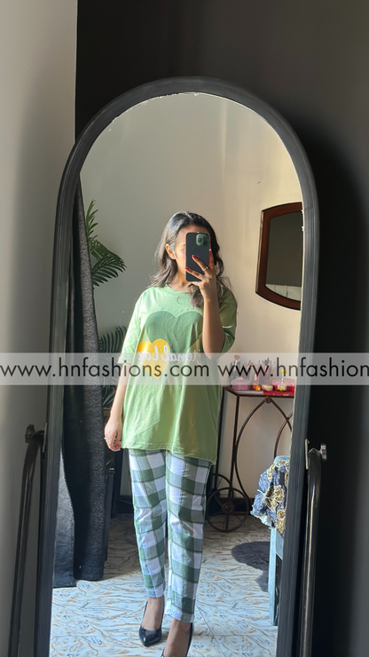 Eternal Love Half-Sleeves Printed Night Suit