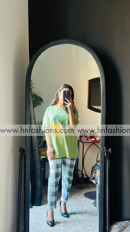 Eternal Love Half-Sleeves Printed Night Suit