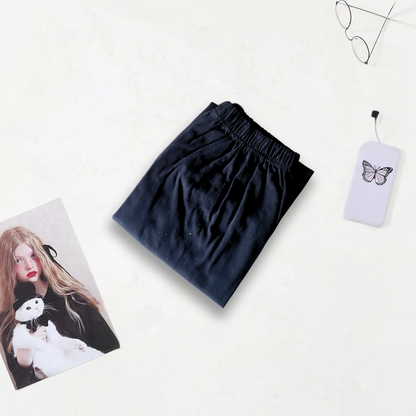 Simple Black Soft Cotton Pajama For Women