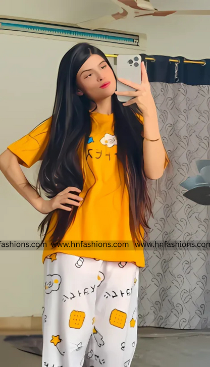 Chinese Printed Night Suit