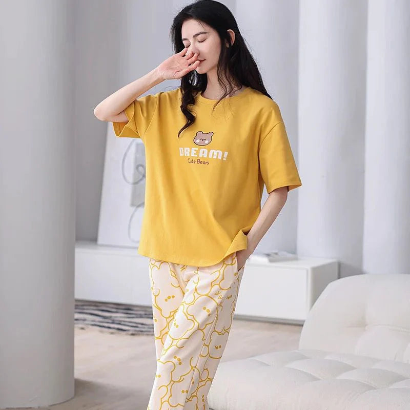 Dream Bear Printed Night Suit