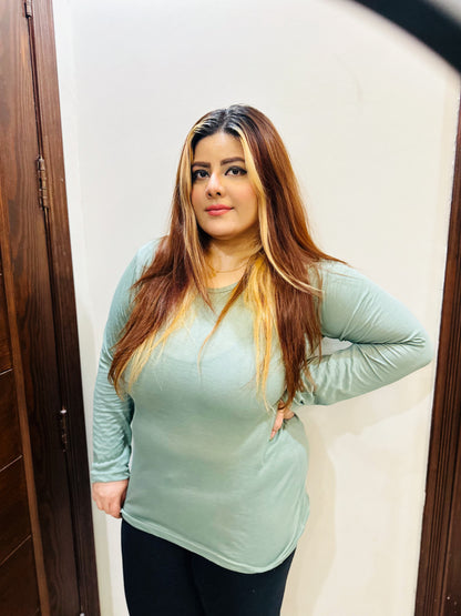 Sea Green With Black V-Neck Plazzo Suit PJ Set