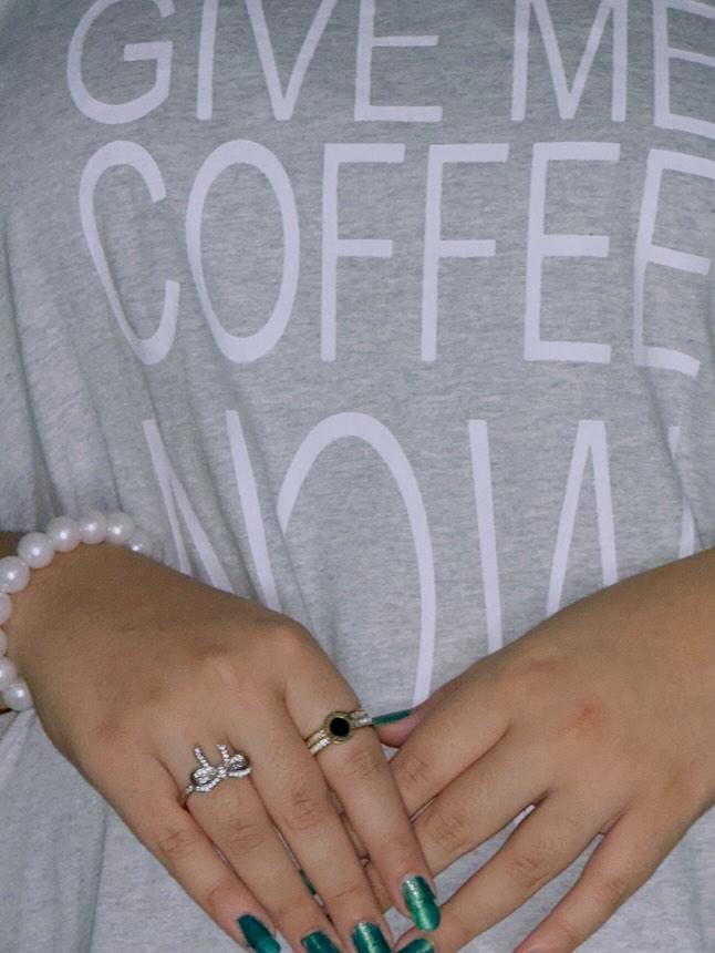 Give Me Coffee Now Printed Night Suit