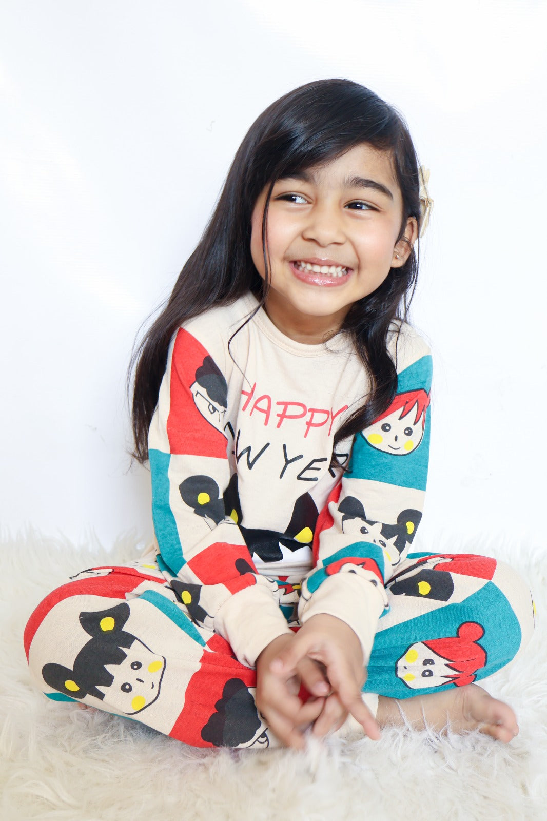 Happy New Year  Printed Kids Wear (Each)