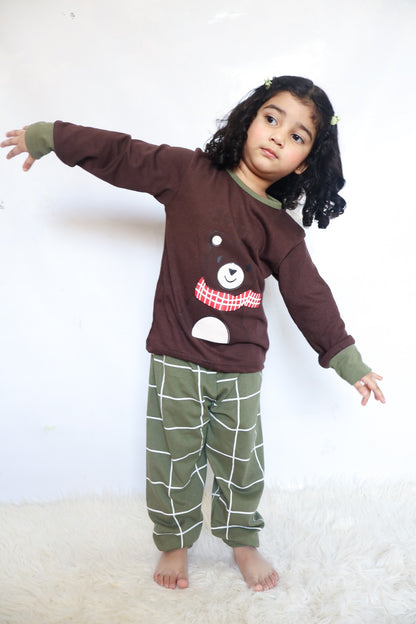 Cute Panda Printed Kids Wear (Each)