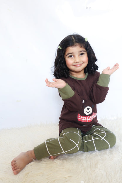 Cute Panda Printed Kids Wear (Each)