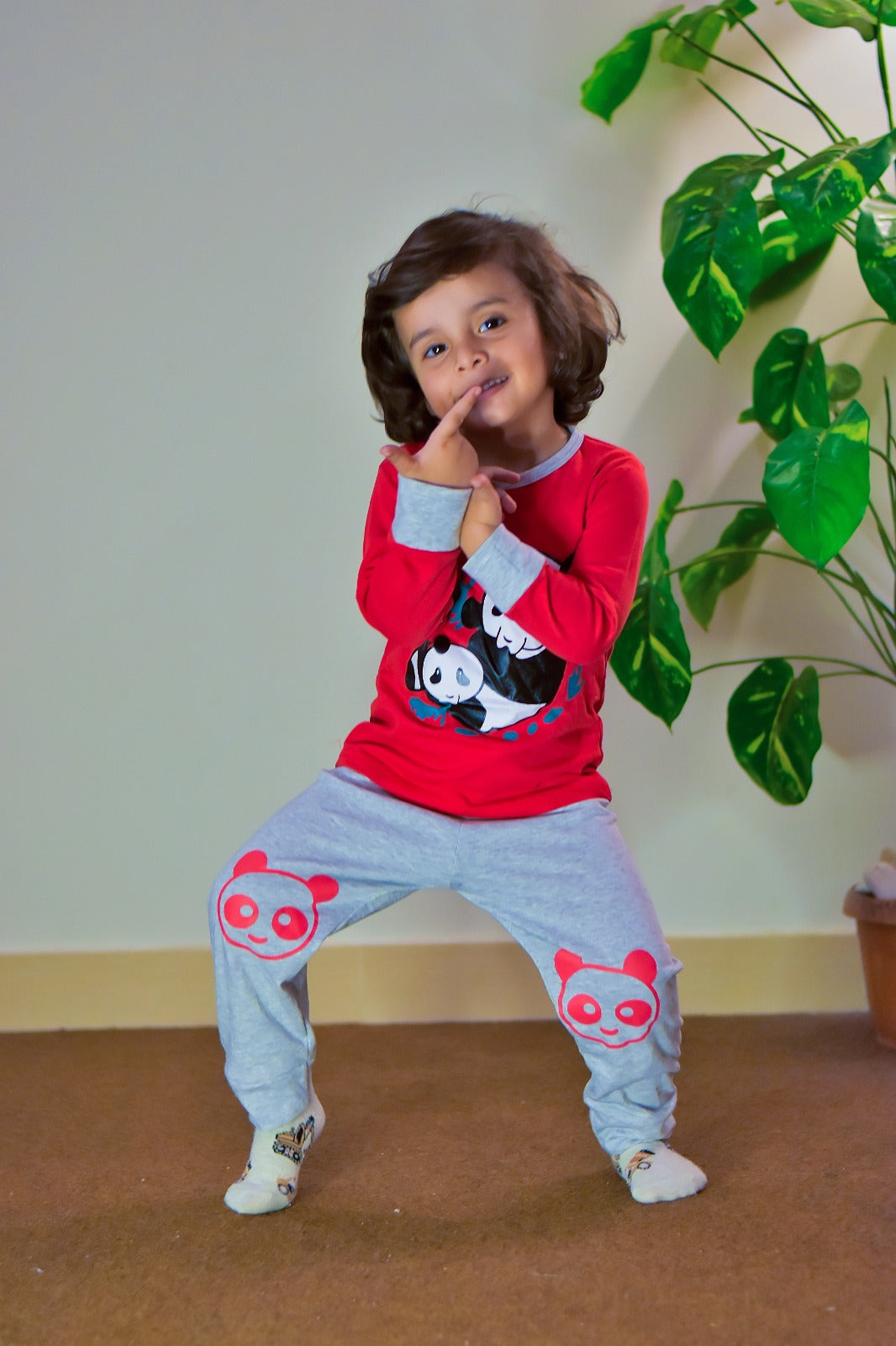 Red Panda Printed Kids Wear (Each)