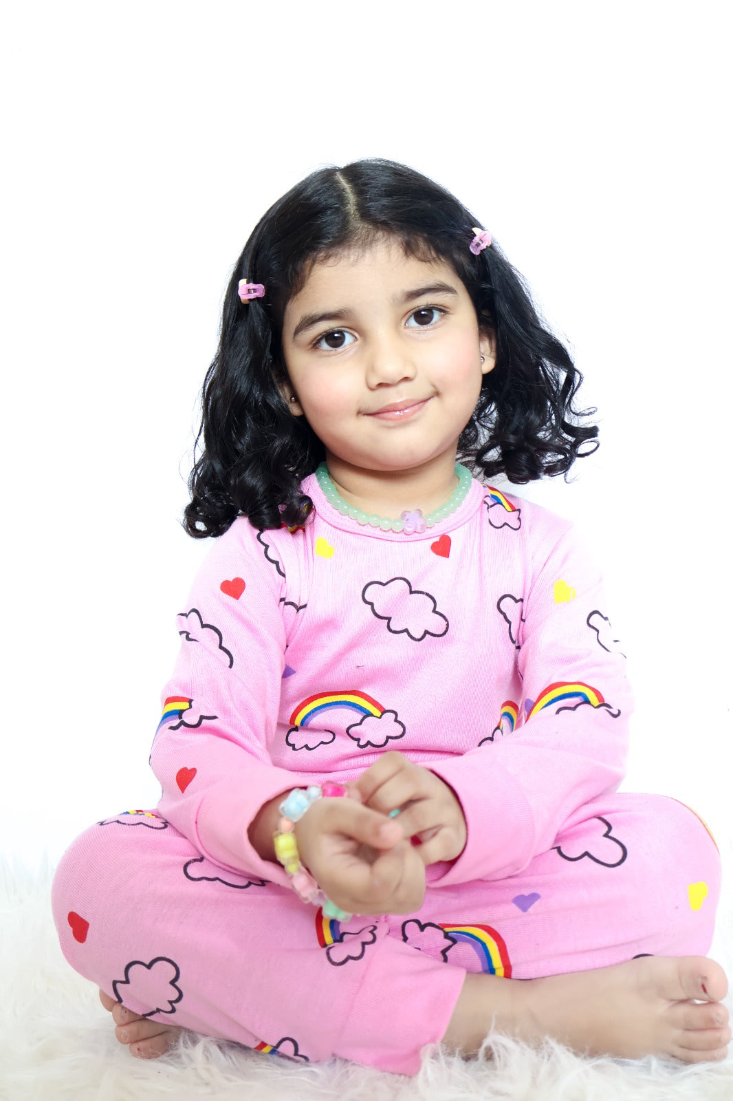Pink Raimbow Printed Kids Wear (Each)