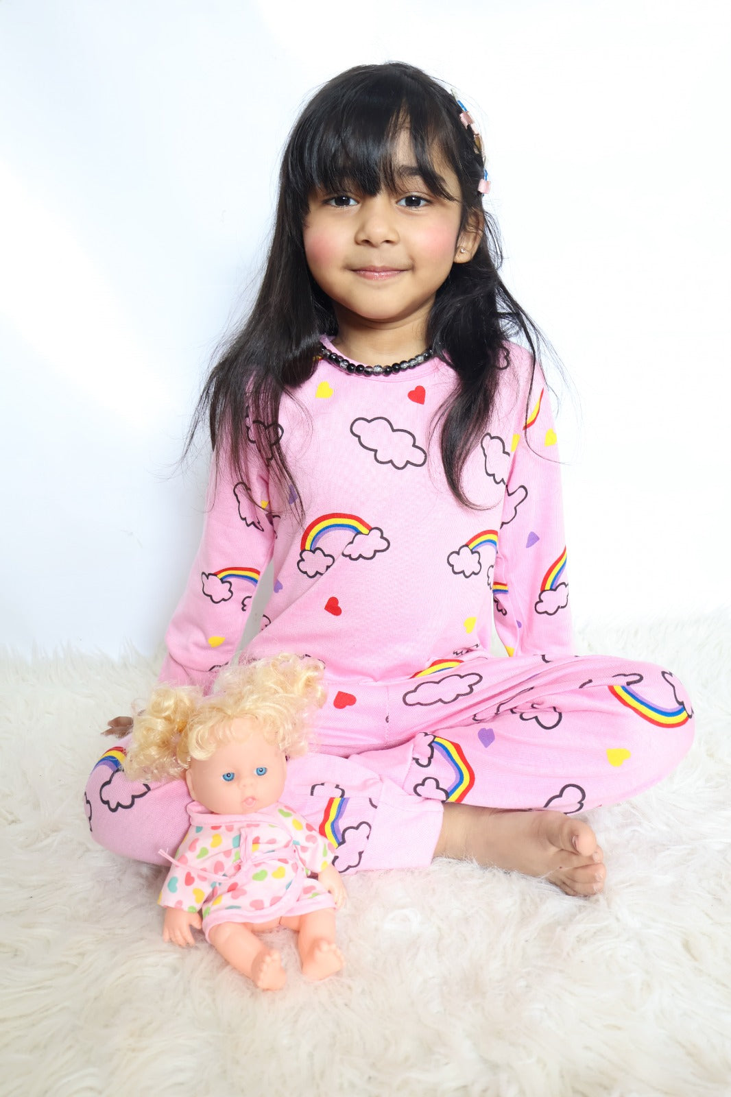 Pink Raimbow Printed Kids Wear (Each)