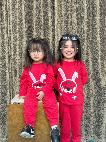 Red Rabbit Printed  Kids Wear (Each)