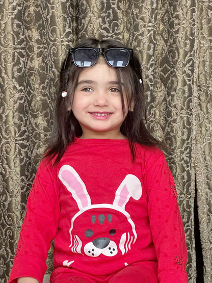 Red Rabbit Printed  Kids Wear (Each)