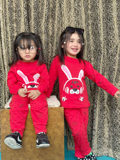 Red Rabbit Printed  Kids Wear (Each)