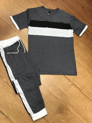 Charcoal Panel Night Suit
