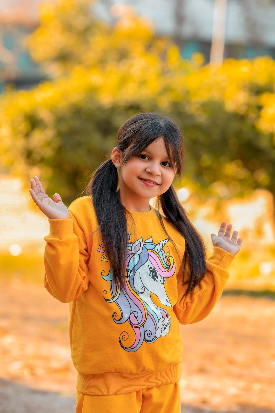 Golden Happy Family Printed Fleece Winter Suit For Kids