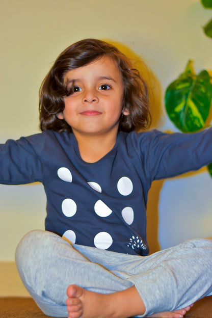 Grey Pattern Printed Kids Wear (Each)