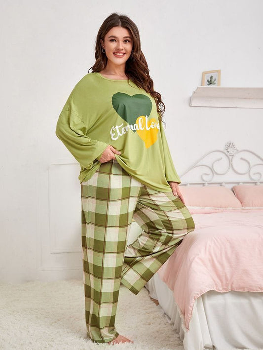 Eternal Love Full-Sleeves Printed Night Suit